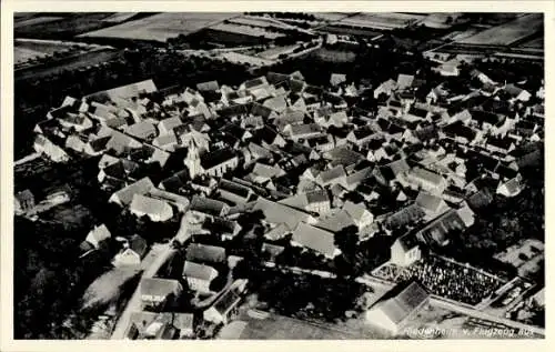 Ak Stalldorf Riedenheim in Unterfranken, Fliegeraufnahme