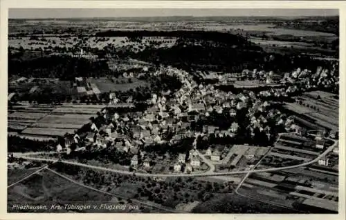 Ak Pliezhausen in Baden Württemberg, Fliegeraufnahme