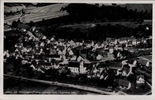 Ak Stein Hechingen im Zollernalbkreis, Fliegeraufnahme