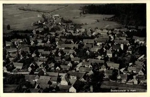 Ak Bodersweier Kehl am Rhein, Fliegeraufnahme