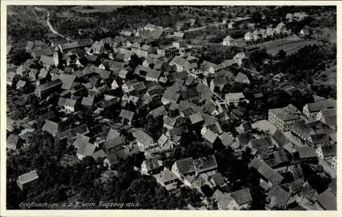 Ak  Großsachsen Hirschberg an der Bergstraße, Fliegeraufnahme