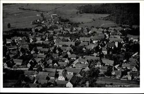 Ak Bodersweier Kehl am Rhein, Fliegeraufnahme