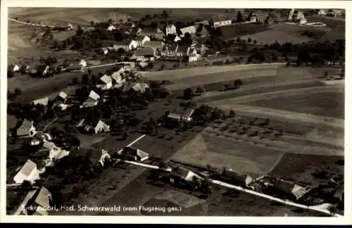 Ak Birkendorf im Schwarzwald Baden Württemberg, Fliegeraufnahme