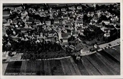 Ak Andelfingen Langenenslingen Baden Württemberg, Fliegeraufnahme, Stadtpanorama