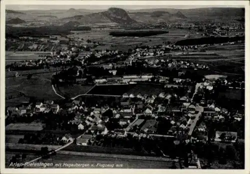 Ak Arlen Rielasingen-Worblingen in Baden, Hegaubergen, Fliegeraufnahme