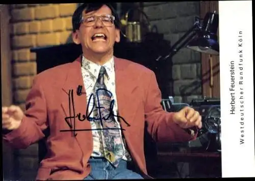 Ak  Schauspieler Herbert Feuerstein, Portrait, Autogramm