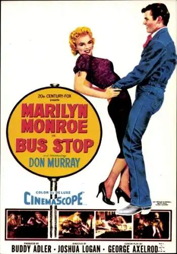 Ak Schauspielerin Marilyn Monroe, Schauspieler Don Murray, Portrait, Stars of the Silver Screen