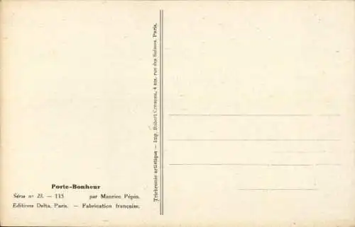Künstler Ak Pepin, Maurice, Frau in Unterwäsche, Zahl 13, Stümpfe, Busen