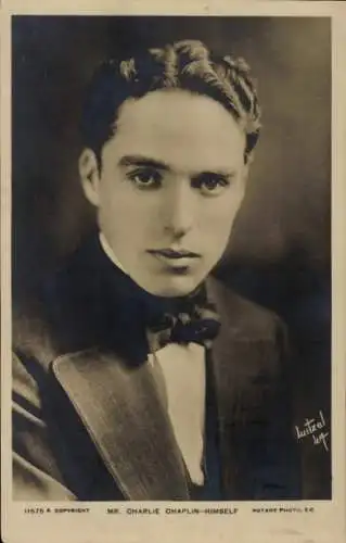 Ak Schauspieler Charlie Chaplin, Portrait