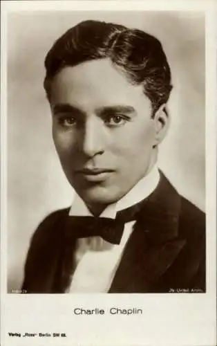 Ak Schauspieler Charlie Chaplin, Portrait