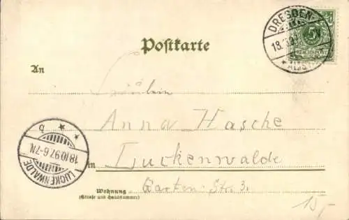 Litho Paar auf einem Tandem, All Heil