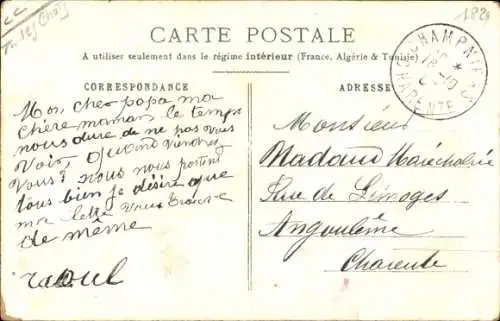 Ak Katze schaut auf Maus