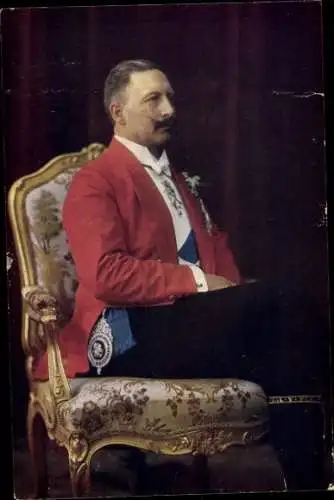 Ak Kaiser Wilhelm II., Portrait im Anzug, Sessel, NPG Serie 1 No. 6