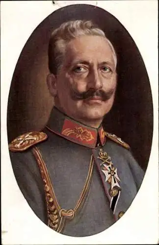 Künstler Ak Grabendorff, R., Kaiser Wilhelm II., Portrait, Uniform