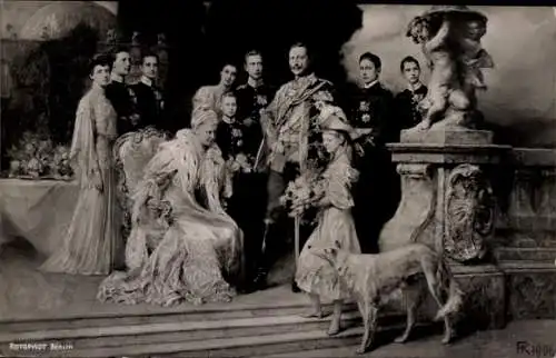 Künstler Ak Keller, Ferdinand, Deutsches Kaiserhaus unter Kaiser Wilhelm II., Windhund