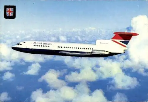 Ak Britisches Passagierflugzeug der British Airways, Hawker Siddeley Trident Two