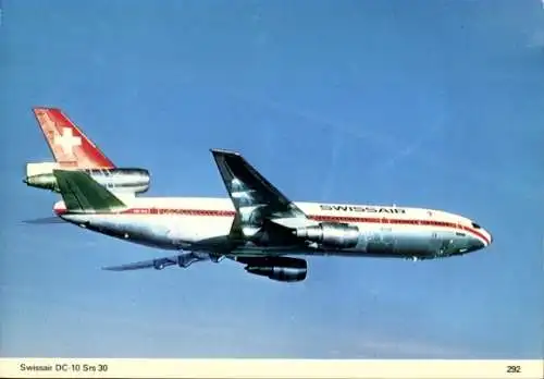 Ak Passagierflugzeug Swissair DC-10 srs 30