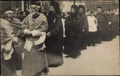 Ak London City, The Great Procession, Group of Greek Priests