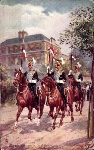 Künstler Ak Payne, H., Reiter, Marlborough House, Tuck, Military in London