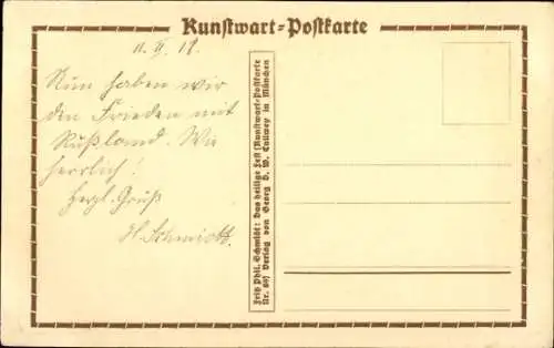 Künstler Ak Schmidt, Fritz Phil., Das heilige Fest, Kunstwart Postkarte