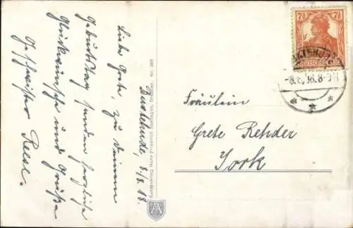 Ak Glückwunsch Ostern, Junge Frau in einem Blumenfeld, Schmetterlinge