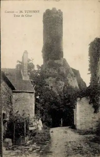 Ak Turenne Corrèze, Turm von Caesar