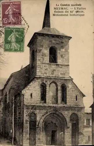 Ak Meymac Corrèze, Kirche