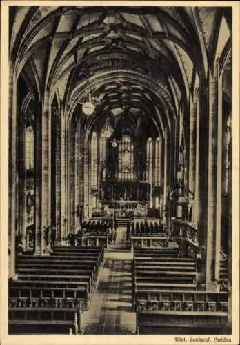 Ak Zwickau in Sachsen, Inneres der Marienkirche, Festpostkarte 1935