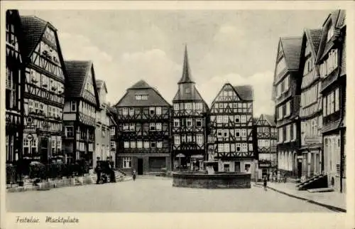 Ak Fritzlar in Hessen, Marktplatz