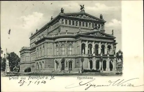 Ak Frankfurt am Main, Opernhaus