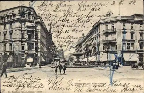 Ak Frankfurt am Main, Kaiserplatz, Kaiserstraße