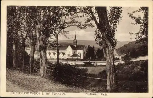 Ak Eberbach am Neckar Odenwald Baden, Kloster Eberbach, Restaurant Ress