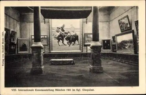 Ak München, VIII. Internationale Kunstausstellung 1901 im Kgl. Glaspalast