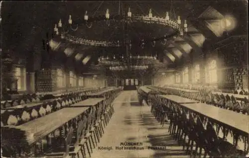 Ak München, Hofbräuhaus, Festsaal