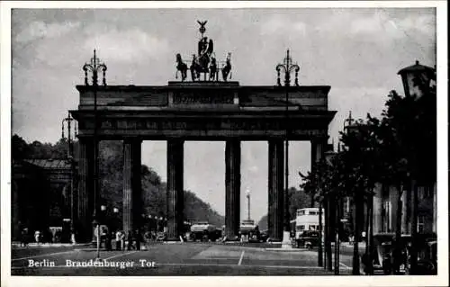 Ak Berlin Mitte, Brandenburger Tor