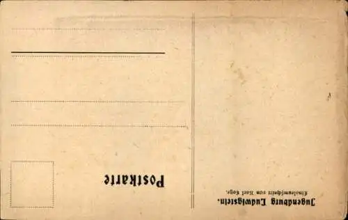 Künstler Ak Lotze, K., Witzenhausen, Herberge Ludwigstein, Schnitt