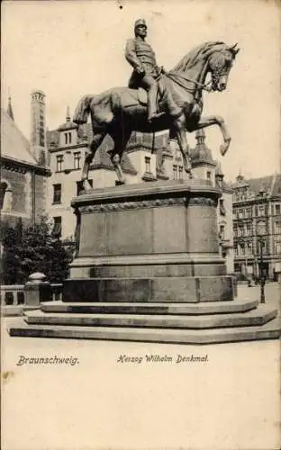 Ak Braunschweig in Niedersachsen, Herzog-Wilhelm-Denkmal