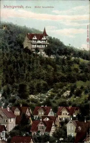 Ak Wernigerode am Harz, Hotel Sennhütte