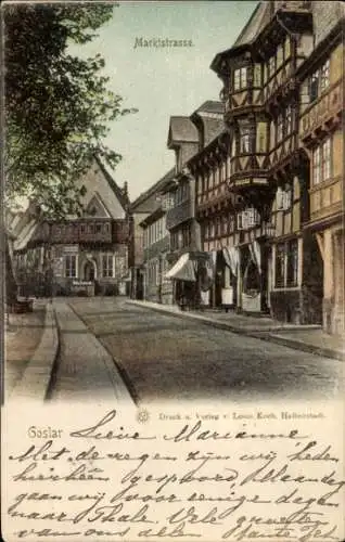 Ak Goslar am Harz, Marktstraße