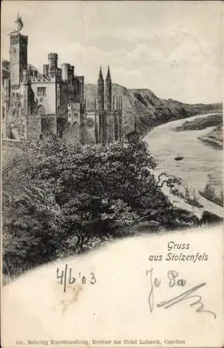 Ak Stolzenfels Koblenz am Rhein, Schloss