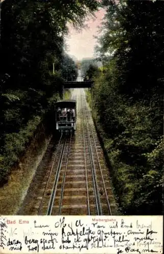 Ak Bad Ems an der Lahn, Malbergbahn, Standseilbahn