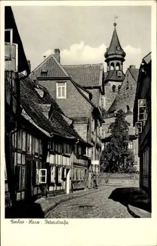 Ak Goslar am Harz, Peterstraße