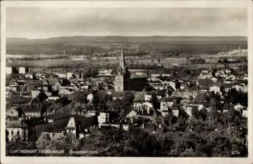 Ak Eberswalde in der Mark, Gesamtansicht, Synagoge