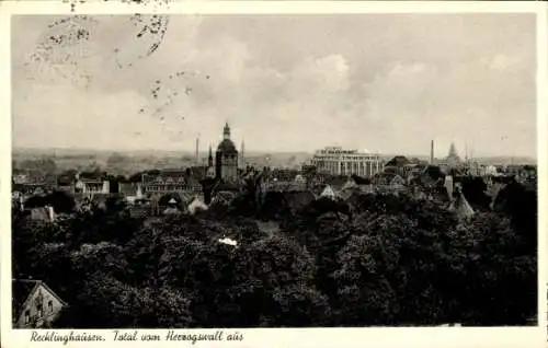 Ak Recklinghausen im Ruhrgebiet, Teilansicht, Blick vom Herzogswall