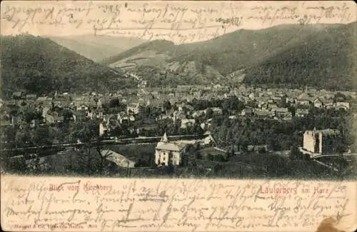 Ak Bad Lauterberg im Harz, Gesamtansicht, Blick vom Kirchberg