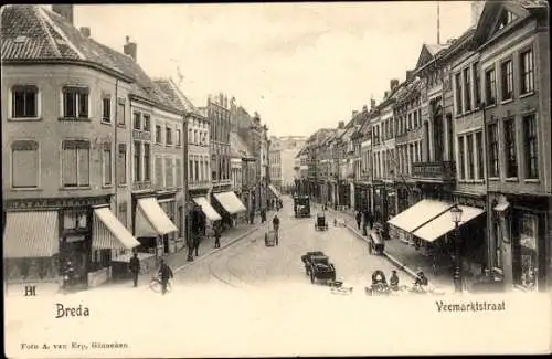 Ak Breda Nordbrabant Niederlande, Veemarktstraat