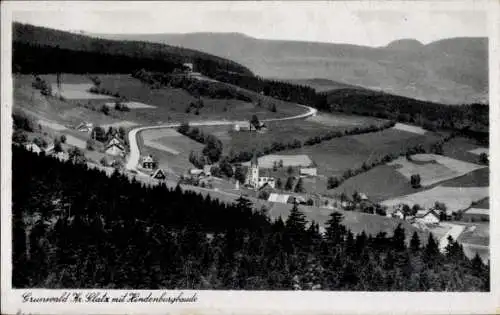 Ak Zieleniec Grunwald Schlesien, Hindenburgbaude, Totale