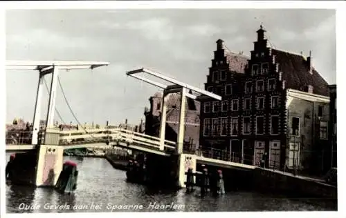 Ak Haarlem Nordholland Niederlande, Oude Gevels aan het Spaarne