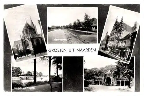 Ak Naarden Nordholland Niederlande, Kirche, Thierensweg, Rathaus, Vesting