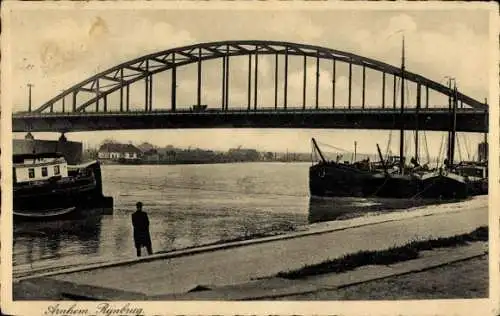 Ak Arnhem Gelderland Niederlande, Arnhem Rijnbrug